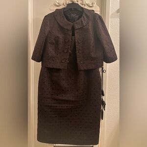 Chocolate | Dress w/ Jacket | Original Size: 14 was taking in and now like a 12|